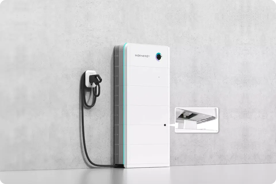 SigenStor with integrated EV charging module